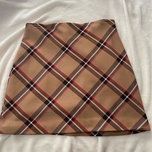 H&M plaid skirt